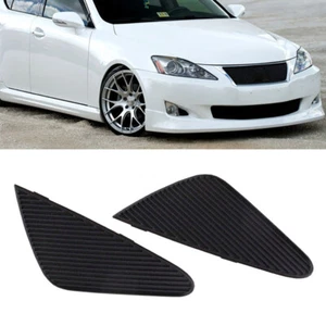 1 Pair For Lexus IS IS250 IS350 2006-2008 Front Fog Light Lamp Cover Black LH&RH - Picture 1 of 12