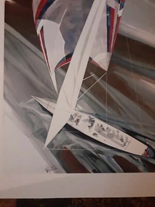 Willard Bond "CUP CONTENDER"" S/N- 2/750 23,5"" x 31,5"" 1983 por Sportsman's Edge - Imagen 1 de 10