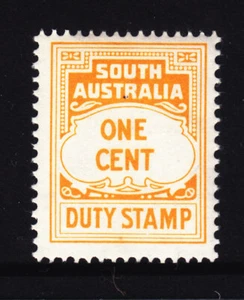 S.A. : 1c STAMP DUTY WMK C/SA MUH. - Picture 1 of 1