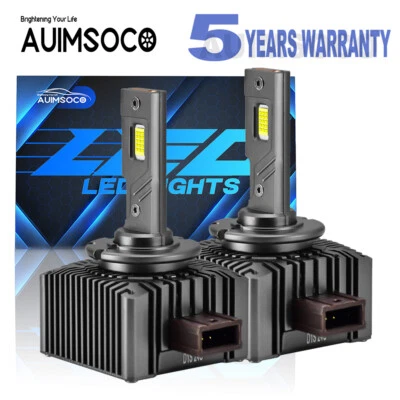 For Mercedes-Benz E350 E500 E550 E63 AMG 2008-2012 D1S D1R LED Headlight Bulbs - Image 1 of 4