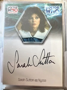 Doctor Who 40th Anniversary Autograph Card Strictly Ink - SARAH SUTTON - Picture 1 of 1