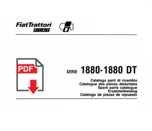 Catalogo ricambi FIAT 1880 DT Manuale parti esplosi trattore SPARE PARTS CD