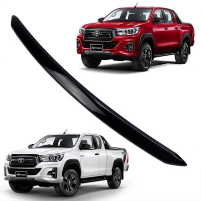 Capó delantero línea negra brillante negro para Toyota Hilux Revo Rocco 2015 2019 Foto 1 de 4