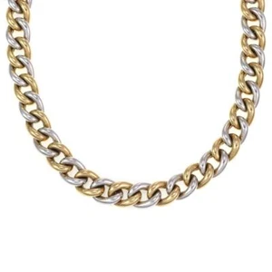 Roberto Coin 18k Gold Puffed Curb Link Toggle Clasp Necklace - Picture 1 of 4