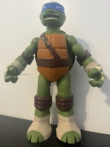 Leonardo TMNT Blue Ninja Turtle Talking Figure Doll 10.5” Viacom Playmates 2017 - Picture 1 of 3