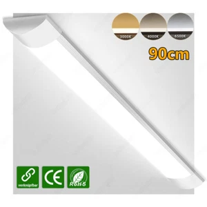 Tubos LED de 90 cm lámpara de habitación húmeda taller garaje lámpara de techo regulable - Imagen 1 de 12