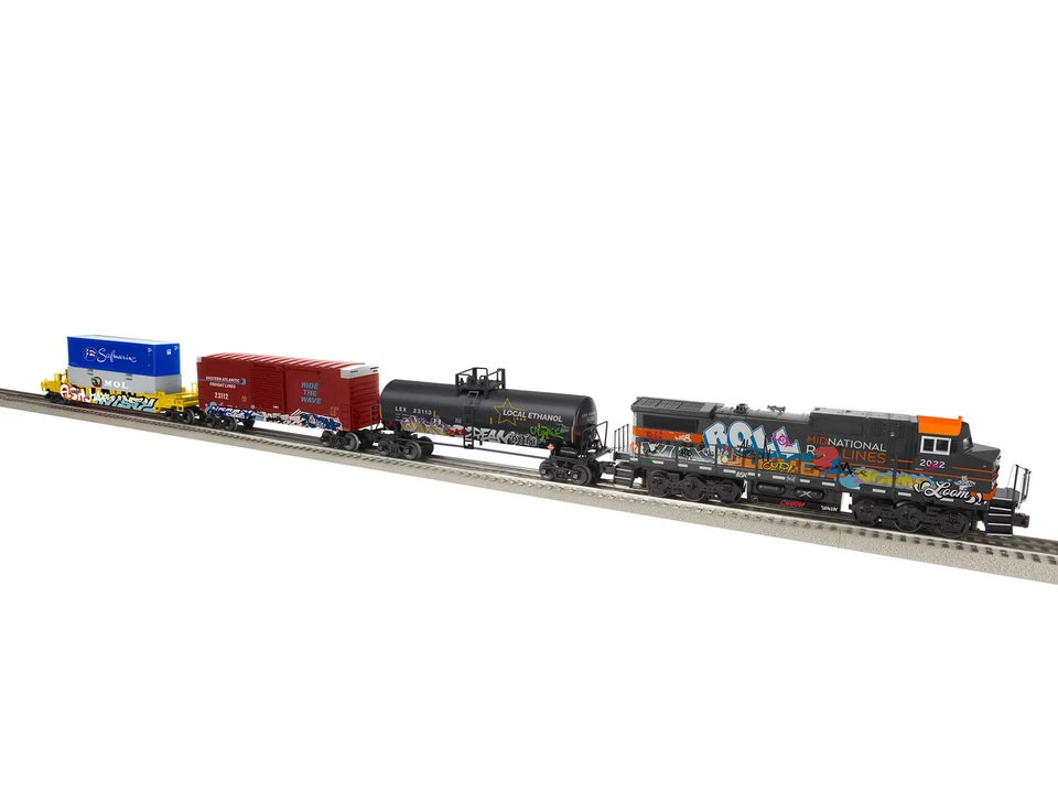 Lionel 2223110 O Gauge LionChief Graffiti Freight Train Set with Bluetooth 5.0