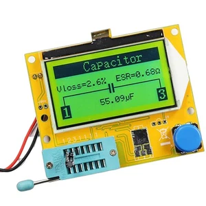 NUOVO All-in-1 LCD Component Tester Transistor Diodo Capacità ESR Meter Testing - Foto 1 di 14