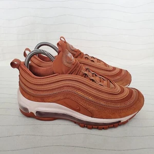 Nike Womens Air Max 97 Sneakers Dark Russet/Bronze Orange Shoes AV8198-201 Sz 5 - Picture 1 of 11