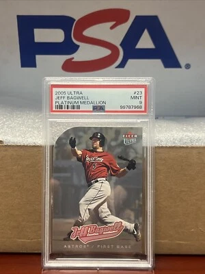 2005 Fleer Ultra - Jeff Bagwell #23 Platinum Medallion /50 ❤️‍🔥PSA 9❤️‍🔥POP 1 - Image 1 of 4