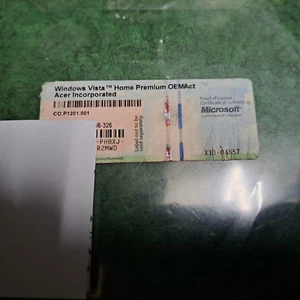 Microsoft WINDOWS VISTA Home Premium OEM ACER KEY - Bild 1 von 1