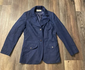 Vintage Pendleton Blazer Women's 10  Royal Blue Pure Virgin Wool Jacket - Picture 1 of 3
