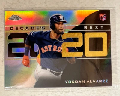 2020 Topps Chrome Yordan Alvarez R/C Decades Next - Image 1 of 2