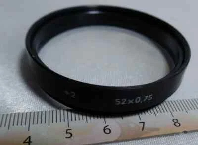 a +2 Close-Up 2x IPZ 52x0.75mm Vintage Russian Light Filter for Lens 1811 - Image 1 of 2