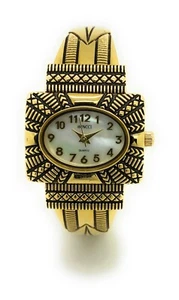 Wincci Damen Antik Modern Metall Armreif Manschette Modeuhr Perlen Zifferblatt Uhr - Bild 1 von 5