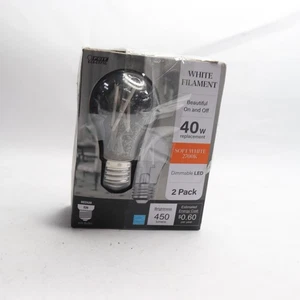 (2-Pk) Feit Electric A15 Ceiling Fan LED Light Bulb Soft White 40W - Picture 1 of 4