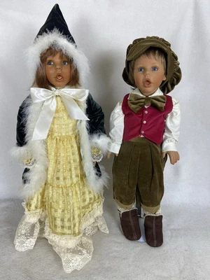 Lote De Colección De 2 Muñecas De Porcelana Beth 25" 1993 Donna Rubert por The Doll Obras De Arte Foto 1 de 4