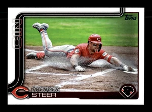 2025 Topps # 37 Spencer Steer Card Cincinnati Reds - Picture 1 of 2