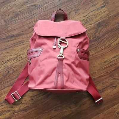 TUMI Womens Red Chic Old Money Professional Nylon Leather Trim Travel Backpack - Image 1 of 4