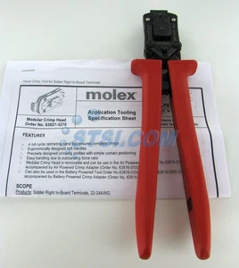 Molex Crimpers / Hand Crimp Tool, 22-24 awg 63827-3200 638273200 ~STSI - Picture 1 of 7