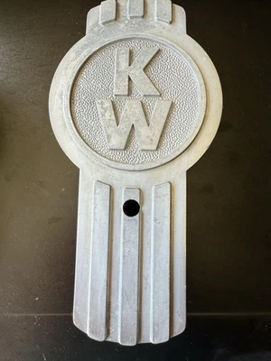 Kenworth K170-42 KW Logo Hood Emblem 8" - non  finished.  - Image 1 of 4