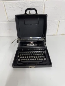 Máquina de escribir portátil Royal modelo O con estuche reparada años 30 - Imagen 1 de 11