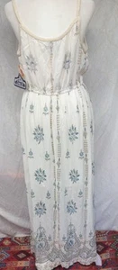NWT Angie Sz Large Sundress Boho Strappy Indie Print Maxi Vacation Beach - Picture 1 of 8