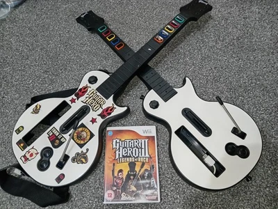 2x Guitar Hero Les Paul Wireless Guitar + Game - Nintendo Wii - Working + Tested - Image 1 of 4