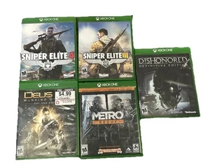 Xbox Lot Spiele Sniper Elite 3,4 Deus, Dishonored, Metro Redux - Bild 1 von 6