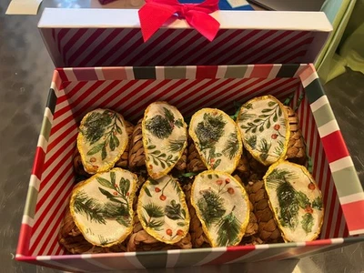 Праздничные салфетки держатели и подарочная коробка 4/комплект Бесплатная доставка - Изображение 1 из 4