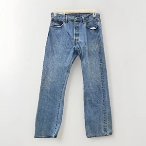 Levis 501 Jeans 33x30 (Actual 31x28) Button Fly Straight Leg Regular Casual - Picture 1 of 15