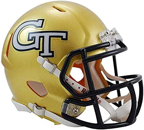 Georgia Tech Yellow Jackets NCAA Replica Speed Mini Football Helmet Riddell Cover