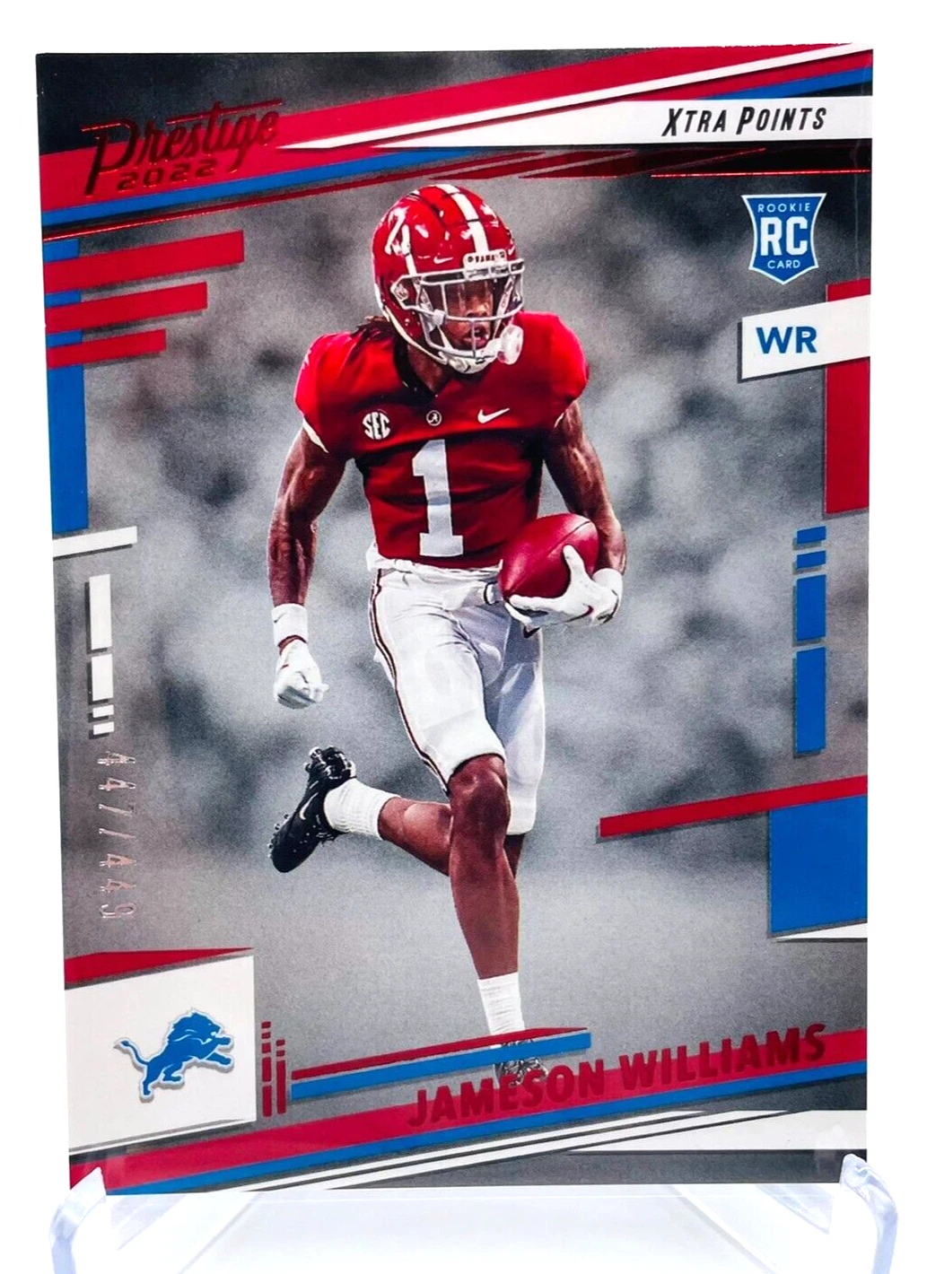 Jameson Williams Detroit Lions 2022 Prestige Football Rookies Red #307 447/449