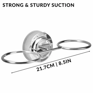 Compact Toothbrush Tumbler Holder with Suction Cup for Small Bathrooms - Picture 1 of 5