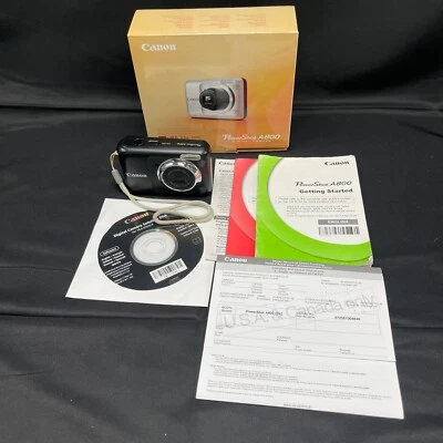 Canon PowerShot A800 PC1592 Tested AA Battery Powered Digital Camera W Box - Image 1 of 4