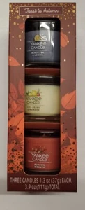 Yankee Candle Toast To Autumn 3 Mini Candle Gift box 1.3 oz each new this season - Picture 1 of 9