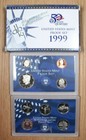 1999 S Us Mint Clad Proof Set - 9 Coins - Ogp