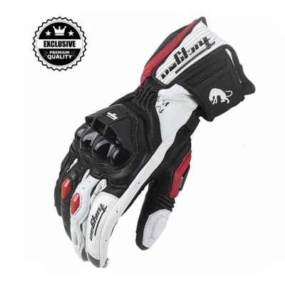 Guanti Moto Pelle Anticaduta Antivento Motocross con Protezioni Nocche Dure 🏍️ - Immagine 1 di 4