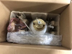 Home decorators collection 1-Light Satin Brass Pendant Light with Milk Glass Sha - Picture 1 of 1