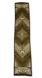 ADRIENNE LANDAU ANIMAL PRINT Long 100% SILK SCARF WRAP 52” X 11” - Picture 1 of 6