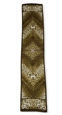 ADRIENNE LANDAU ANIMAL PRINT Long 100% SILK SCARF WRAP 52” X 11” - Image 1 of 4