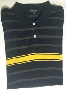 Mens NAUTICA Polo Shirt XL heavyweight 100% Cotton Made in USA Excellent Cond - Picture 1 of 3
