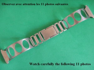 000 18 19 20 21 22 Mm Strap Air Racer Steel Gainsbourg Racing 70 N.O.S - Picture 1 of 12