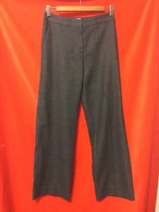 Tse Wool Wide Leg Wool Pants Gray Herringbone size 4 - Picture 1 of 9