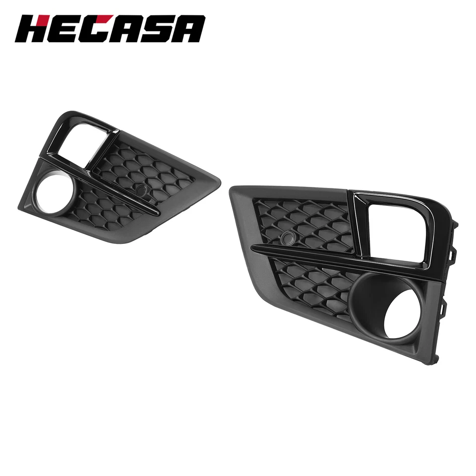 HEASCA Front Bumper Fog Light Bezel For Honda Odyssey LX EX EXL 2018-2020 Black — 第 1/4 张图片