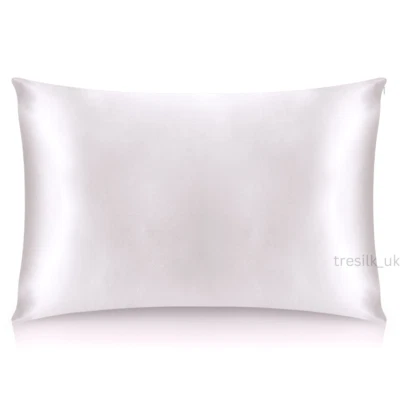 100% Mulberry Silk Pillowcase 22 Momme Anti Wrinkle Hair Skin UK TRÈSILK - Image 1 of 4