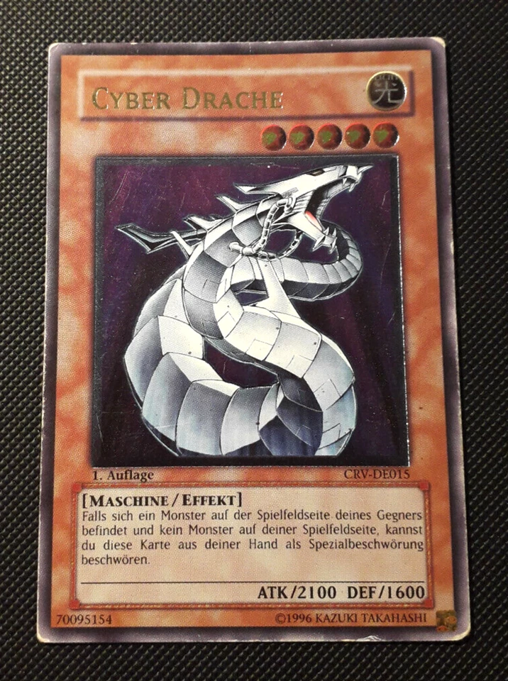 Yu-Gi-Oh! Cyber Drache, CRV-DE015, Ultimate Rare, 1. Auflage, Deutsch, GD-LP - Bild 1 von 4