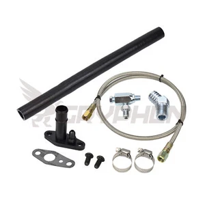 Turbo Oil Feed Return Line Kit for Toyota Land Cruiser 2H HJ47 HJ60 HJ75 w/ CT26 - Foto 1 di 3