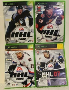 Lote de 4 videojuegos Xbox NHL 2002 2003 2005 07 - Imagen 1 de 7