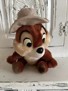 Chip & Dale Rescue Rangers Chip Vintage Plush Soft Toy Disneyland Original 8” - Picture 1 of 11